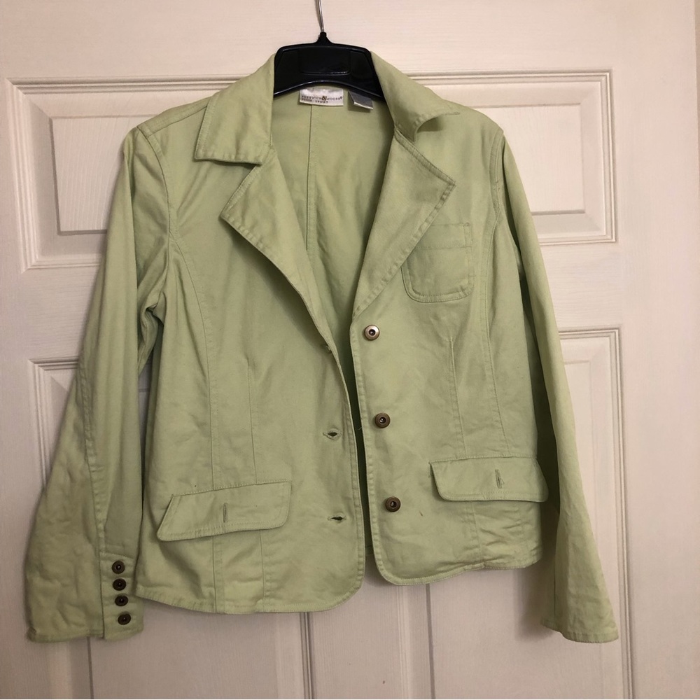 Lime green Cotton Spring jacket